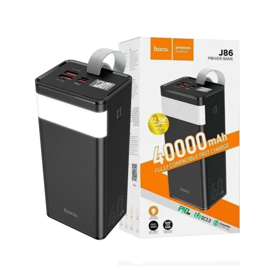 Hoco Power Bank J86 Powermaster 22.5W 40000mAh Black